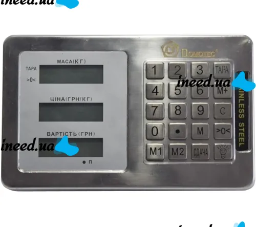 Electronic trade scales Domotec up to 350 kg 40x50, commodity platform, bazaar scales up to 300 kg with stand