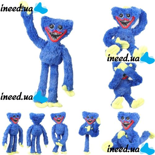 Велика м'яка дитяча іграшка обнімашка Хагі Ваги, монстрик Huggy Wuggy з липучками на руках 40см з ТІК-струму