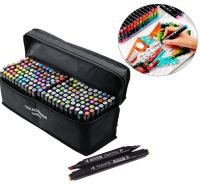 Touch Raven TR-168 Colors Professional Set of double-sided Sketch Markers for alcohol-based Drawing, Markers 168 pcs