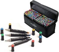 Touch Raven TR-168 Colors Professional Set of double-sided Sketch Markers for alcohol-based Drawing, Markers 168 pcs