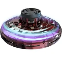 Світиться літаюча тарілка бумеранг Flynova Flying Boomerang UFO з LED підсвічуванням, інтерактивна іграшка левітуючий спиннер 95мм USB для дітей