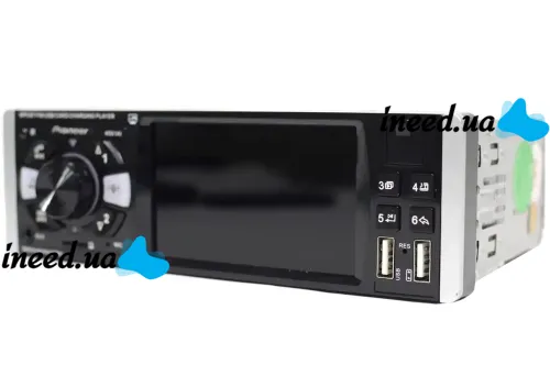Car stereo 1DIN Pioneer 4051AI with 4.1" inch display and remote control, Pioneer Car Player with phone holder MP3 USB SD Bluetooth Black
