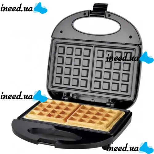 Waffle Maker Sonifer Cone Maker SF-6043, Electric Waffle Maker for Belgian Waffles, Household Sandwich Maker Sandwich Maker Waffle Maker 750 W Black