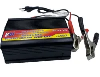 Зарядний пристрій для акумулятора UKC Battery Charger 12v 10A MA-1210A з вбудованим амперметром, Зарядка для акумуляторів авто і мото Чорний