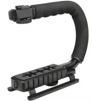 Стабілізатор ручка Gimbal AY-49U з кріпленням для фотоапарата і телефона з Bluetooth мікрофоном і LED лампою для селфі та відео з пультом ДУ