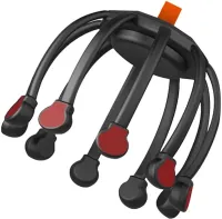 Аккумуляторный вибрационный массажер антистресс для головы Head Massager Octopus K108W48 с 3 режимами, Беспроводной вибромассажер осьминог на голову