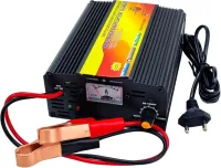Зарядний пристрій для акумулятора UKC Battery Charger 12v 10A MA-1210A з вбудованим амперметром, Зарядка для акумуляторів авто і мото Чорний