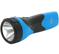 Ручний акумуляторний ліхтарик Wimpex WX-209 1LED до 25 метрів з висувною вилкою, кишеньковий ліхтар KM - 209 2 режими з зарядкою від мережі 220V Синій