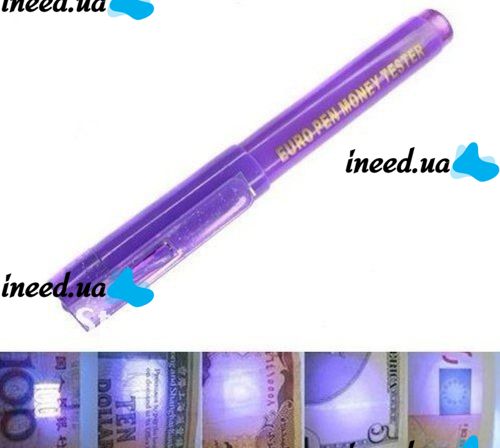 Олівець для перевірки валют Euro PEN Money Tester з ліхтариком