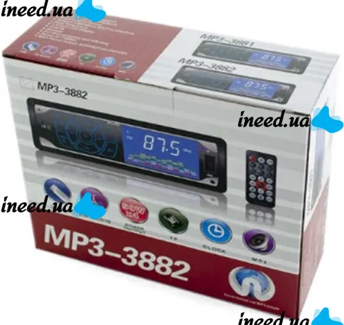 Автомобільна магнітола ISO Pioneer MP3-3882 автомагнітола з сенсорними кнопками