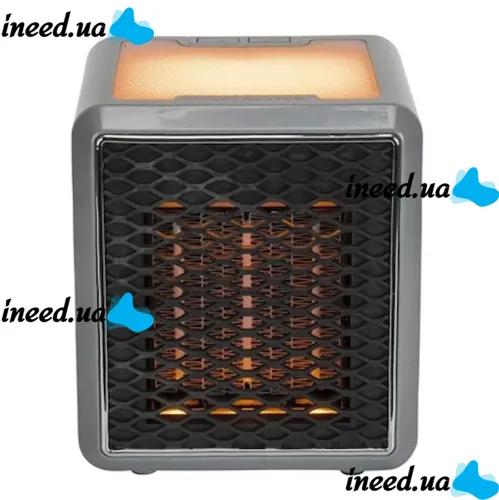 Керамический инфракрасный обогреватель Handy Heater Pure Warmth RD-08 1200W, настольный тепловентилятор c LED подсветкой, электрообогреватель Черный