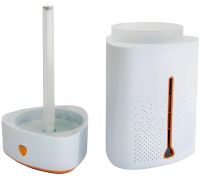 Ультразвуковой увлажнитель воздуха ночник Happy Home Heavy Fog Humidifier с RGB подсветкой 1000мл, Аромадиффузор мини диффузор от USB Бело-золотой