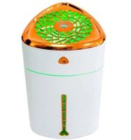 Ультразвуковой увлажнитель воздуха ночник Happy Home Heavy Fog Humidifier с RGB подсветкой 1000мл, Аромадиффузор мини диффузор от USB Бело-золотой