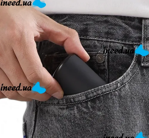 Акумуляторна Дорожня електробритва депілятор Blawless Portable Mini Shaver 5W, Бездротова роторна USB міні бритва Face Massager тример