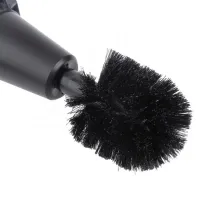 Rotating Car Brush Hose Nozzle Brush Hero for Car, Home, Garden Cleaning, Universal Car Wash Brush with Nozzles Black