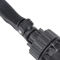 Rotating Car Brush Hose Nozzle Brush Hero for Car, Home, Garden Cleaning, Universal Car Wash Brush with Nozzles Black