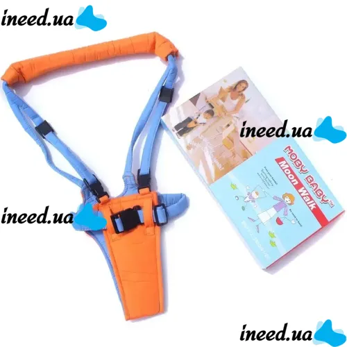 Moby Baby Moon Walk baby walker first steps for baby, Baby safety leash - baby support, Baby walker reins for kids Orange