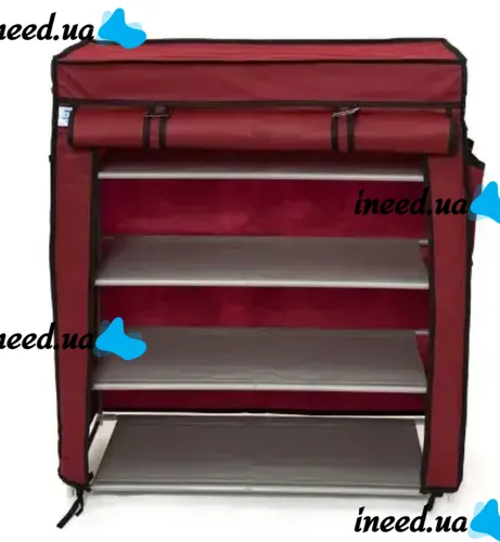 Складна тканинна Полиця шафа для зберігання взуття Shoe Cabinet a-5 90x56x27 см 4 полиці, пилозахищена Полиця органайзер каркасний 5556 HCX 7688