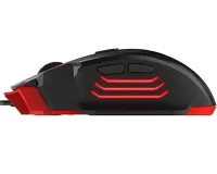 Игровая проводная компьютерная мышка Jedel GM1070 Black с RGB подсветкой для ПК, Геймерская USB мышь для компьютера и ноутбука 96493 Черная
