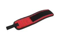 Будівельний універсальний магнітний браслет Magnetic Tool Wristband для утримання гвинтів цвяхів свердел з 3 магнітними пластинами для дрібних деталей