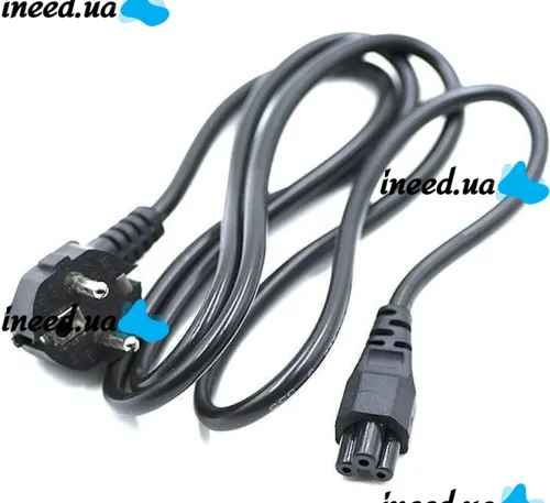 Кабель живлення для ноутбука 3 піна Cable for Laptop wire 165 1,5 м 0.75 mm мережевий шнур 150 см Міккі маус C13 потрійний для блоків живлення