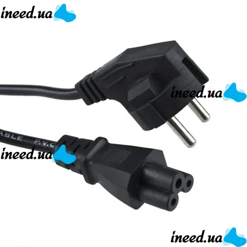 Кабель живлення для ноутбука 3 піна Cable for Laptop wire 165 1,5 м 0.75 mm мережевий шнур 150 см Міккі маус C13 потрійний для блоків живлення