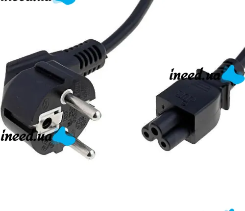 Кабель живлення для ноутбука 3 піна Cable for Laptop wire 165 1,5 м 0.75 mm мережевий шнур 150 см Міккі маус C13 потрійний для блоків живлення