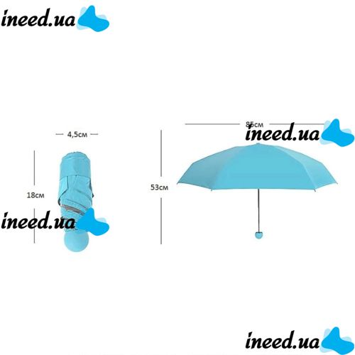 Компактний парасольку-капсула Capsule Umbrella, Кишеньковий парасольку капсула у футлярі, Капсульний складаний міні парасольку