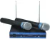 A wireless set of 2 Sennheiser EW-100 microphones radio system two radio microphones and a base