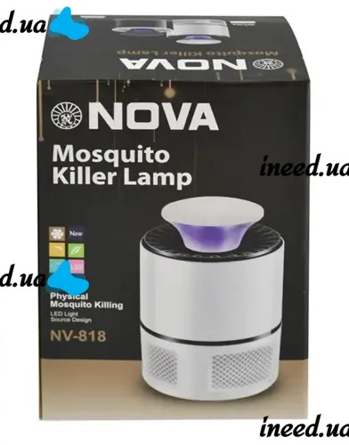 Електрична лампа приманка для комах Nova Mosquito Killer Lamp NV-818 5 Вт, USB Електрична пастка знищувач комарів і мошок