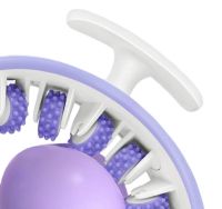 Anti-cellulite Round Roller Massager 360° Circular Roller SBJ-2303 for Waist and Buttocks W3 Ring Roller for Body Massage White with Purple