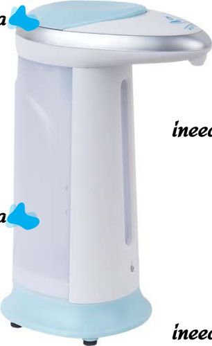 Automatic Touch Dispenser Soap Magic for Liquid Soap, Touch Soap Dish 300 ml Contactless Antiseptic Dispensary on Batteries White