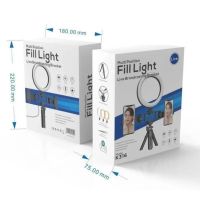 Кольцевая USB LED лампа Bracket Fill Light Live K315 16см 6" со штативом и двумя держателями настольная светодиодная Multi-Position Ring Broadcasting