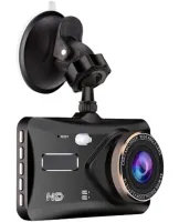 Автомобільний відеореєстратор 4 " Full HD сенсорний екран DVR BT - 100 на 2 Камери заднього виду Універсальний авторегістратор з двома камерами
