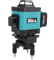 Лазерний 4D 16-лінійний зелений нівелір Makita SKR200Z 24V 5Ah, самовирівнюється рівень Макіта для вимірювання перетину 16 променів на 360 в кейсі