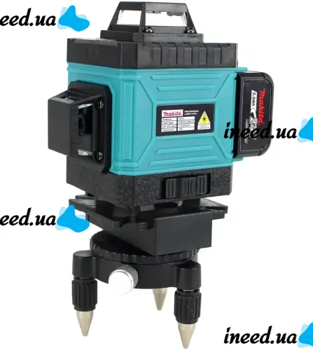 Лазерний 4D 16-лінійний зелений нівелір Makita SKR200Z 24V 5Ah, самовирівнюється рівень Макіта для вимірювання перетину 16 променів на 360 в кейсі