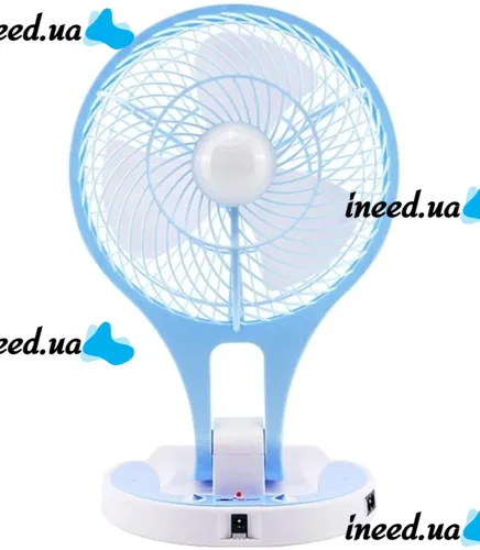 Desktop Folding Fan with Lamp Handy Mini Fan JR-5580 12V 220V with LED Backlight from 18650 Batteries Rechargeable Mini Fan