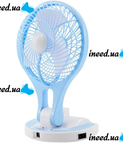 Desktop Folding Fan with Lamp Handy Mini Fan JR-5580 12V 220V with LED Backlight from 18650 Batteries Rechargeable Mini Fan