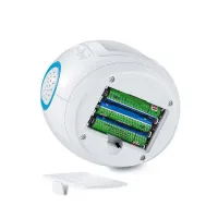 Настільний годинник-проектор Music And Starry Sky Calendar 1038 з LED підсвічуванням, музичний нічник проектор зоряного нічного неба світильник білий