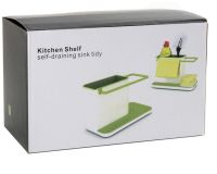 Кухонний органайзер для мийних засобів на раковину Kitchen Shelf Sink Tidy 3 в 1, Універсальний органайзер для кухонного приладдя на мийку