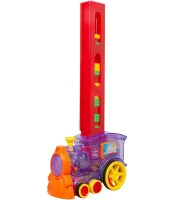 Educational Toy Train Laying Dominoes Happy Truck sciences 955-1A 60 parts Children's Constructor Train Train Domino 660B from batteries from children