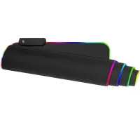 Gaming computer mouse pad Jedel MP-02 30x80 cm gaming surface with RGB backlight for PC and laptop computer mouse from USB XL-1747