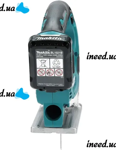 Аккумуляторный электролобзик Makita JV101DZ 12V 2AH для фигурной резки дерева с 2 аккумуляторами, Беспроводной электрический лобзик Макита в кейсе