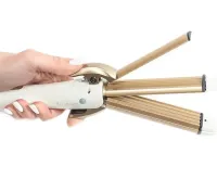 Multifunctional Triple Curling Iron Straightener Gemei GM-2962 4 in 1 iron Corrugation for straightening, styling and curling hair from the network 30W Kemei KM-8851