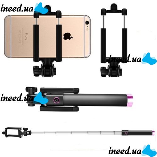 Wireless Monopod Tripod for Selfie Bluetooth Selfie Stick Locust S-018, Portable Selfie Stick 80cm, Selfie Monopod for Bluetooth for Android, IOS