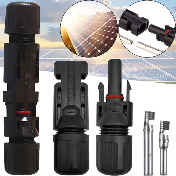 Коннектор разъем Opera Solar MC4-T4 1000V 30A папа-мама для соединения кабелей солнечных панелей, Соединитель 4-6 мм² для монтажа солнечных систем