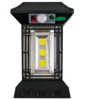 Подвесной уличный фонарь Solar CL-T60 на солнечной батарее с пультом ДУ, Аккумуляторный кемпинговый светильник с датчиком движения от батареек 18650