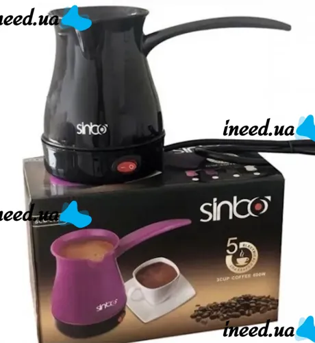 Electric turk Sinbo SCM-2928 coffee maker 0.3 L 600W, Electric Turk for brewing coffee, Non-stick Turk-coffee maker