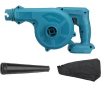 Аккумуляторная воздуходувка Makita DUB185Z 21V 2Ah для уборки листьев, Беспроводной садовый пылесос дуйка Blower Макита 600W с мешком для пыли