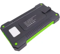 Portable Charger Battery Power Bank Solar JS-809 50000 mAh with Solar Panel and Flashlight, External Battery Power Bank for Charging USB 2.1A